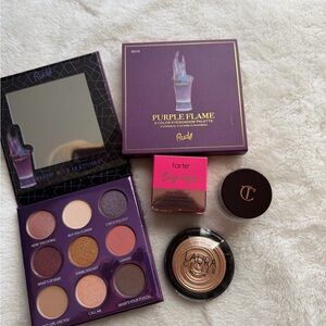 Charlotte Tilbury, Tarte, Laura Gellar eye makeup, Rude pallet, all brand new